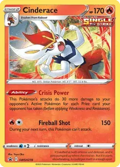 Cinderace SWSH Black Star Promos