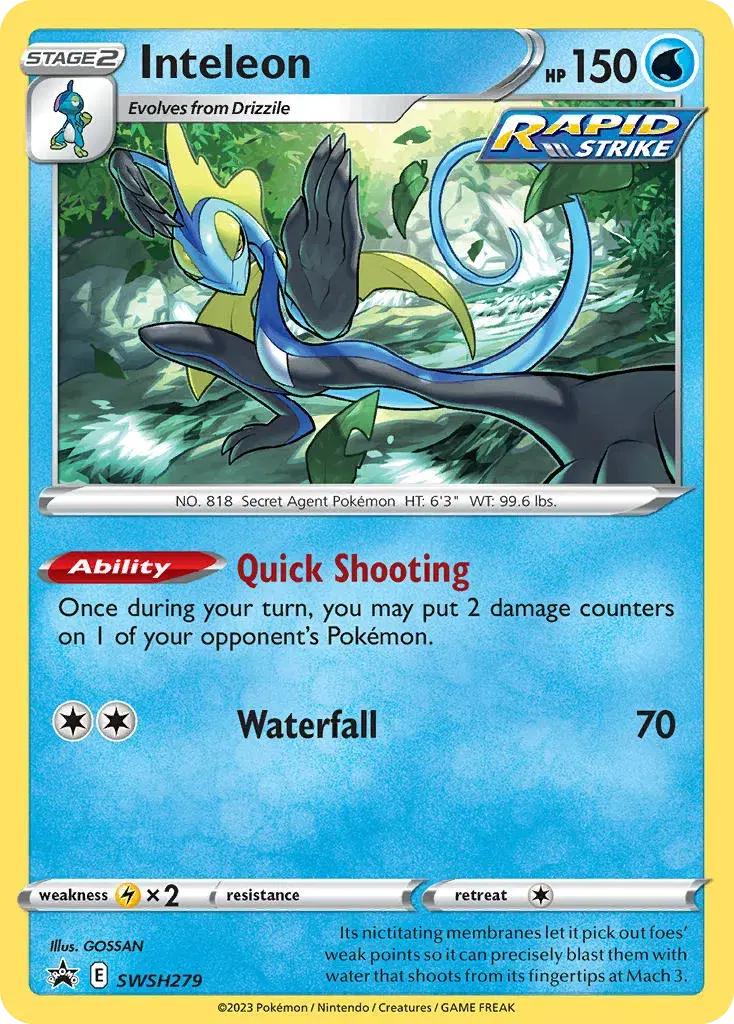 Inteleon SWSH Black Star Promos SWSH279