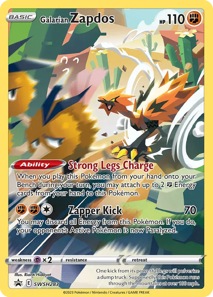 Galarian Zapdos SWSH Black Star Promos SWSH283