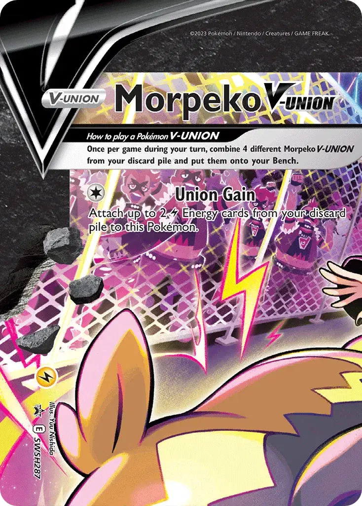 Morpeko V-UNION SWSH Black Star Promos SWSH287