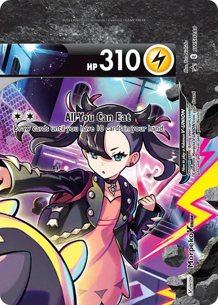 Morpeko V-UNION SWSH Black Star Promos SWSH288