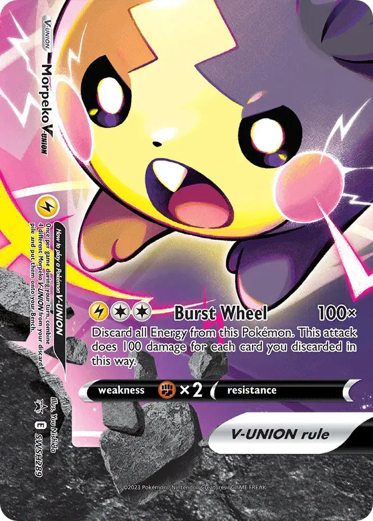 Morpeko V-UNION SWSH Black Star Promos SWSH289
