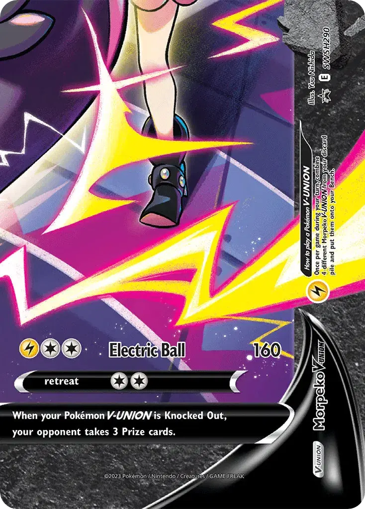 Morpeko V-UNION SWSH Black Star Promos SWSH290