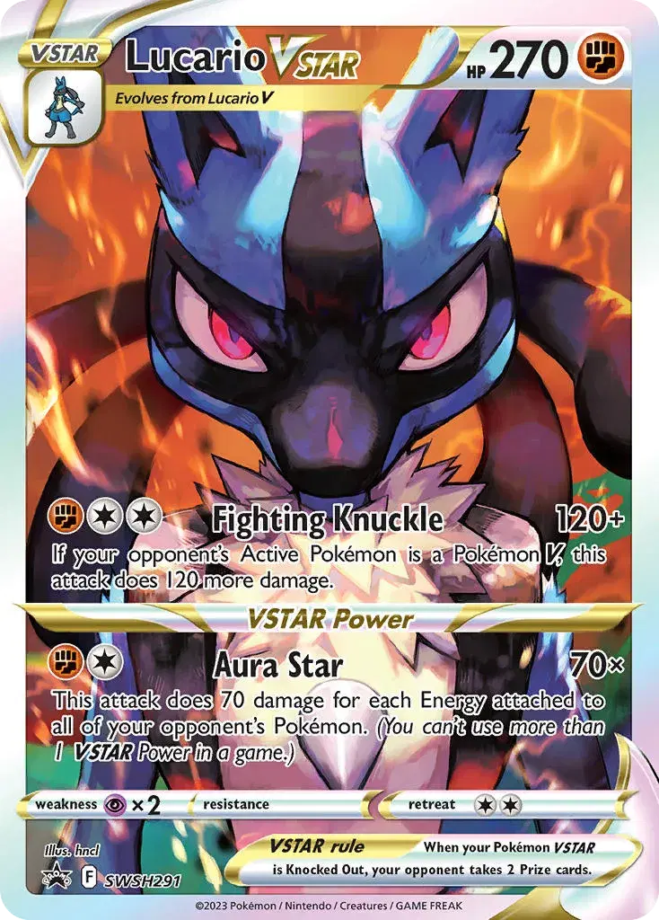 Lucario VSTAR SWSH Black Star Promos SWSH291