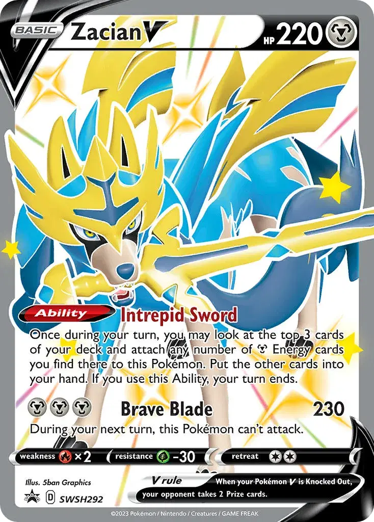 Zacian V SWSH Black Star Promos SWSH292