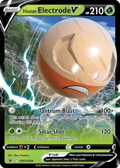 Hisuian Electrode V SWSH Black Star Promos