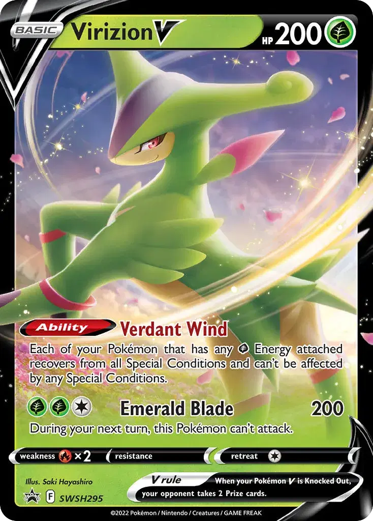 Virizion V SWSH Black Star Promos SWSH295