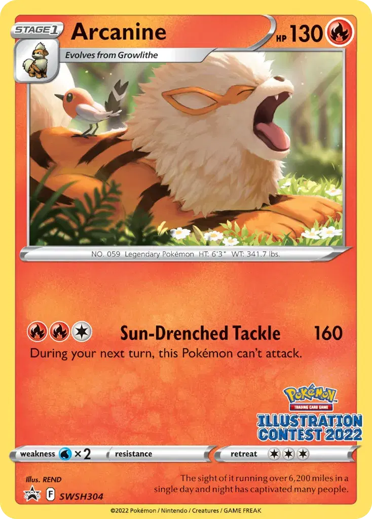 Arcanine SWSH Black Star Promos SWSH304