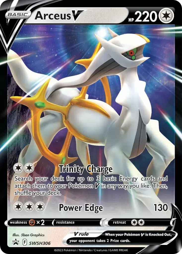Arceus V SWSH Black Star Promos SWSH306