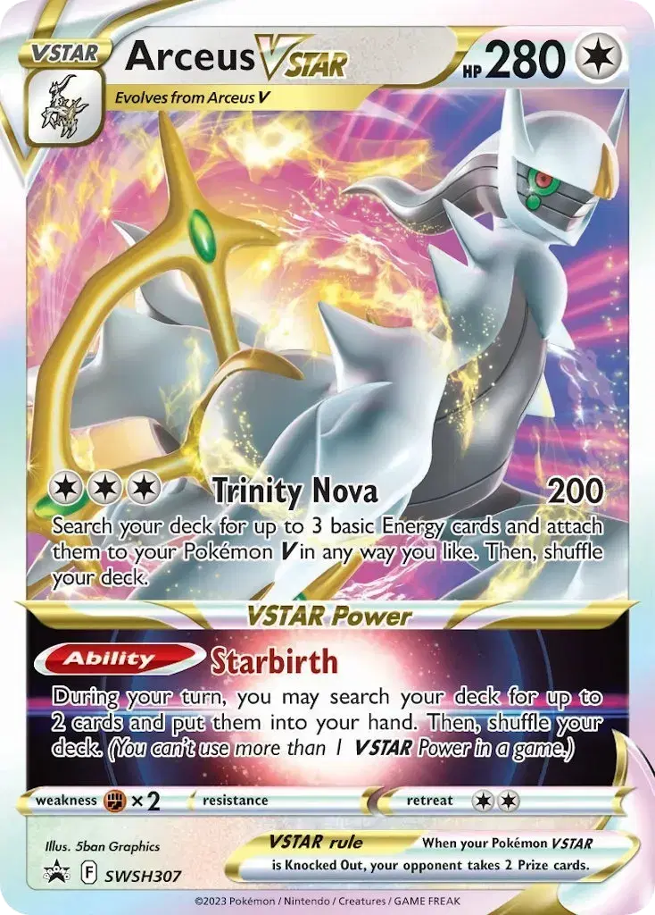 Arceus VSTAR SWSH Black Star Promos SWSH307