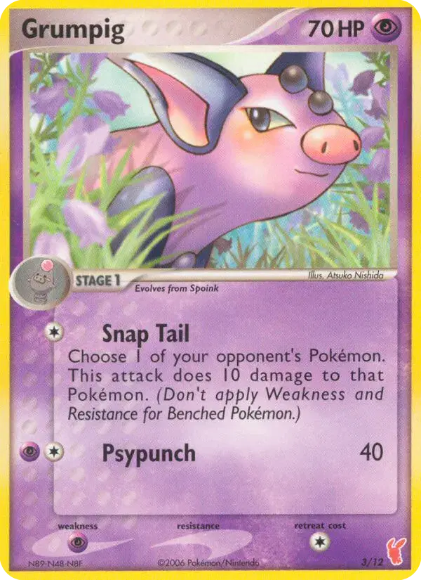 Grumpig EX Trainer Kit 2 Plusle 3