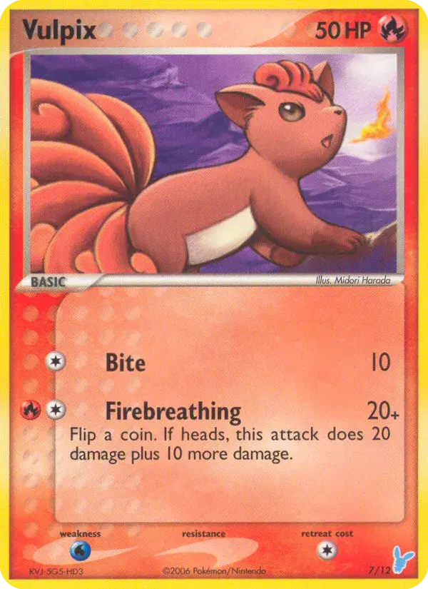 Vulpix EX Trainer Kit 2 Minun 7
