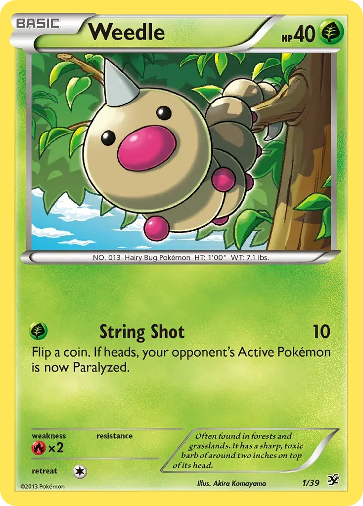 Weedle Kalos Starter Set 1