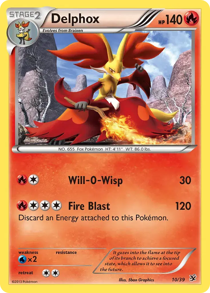 Delphox Kalos Starter Set 10
