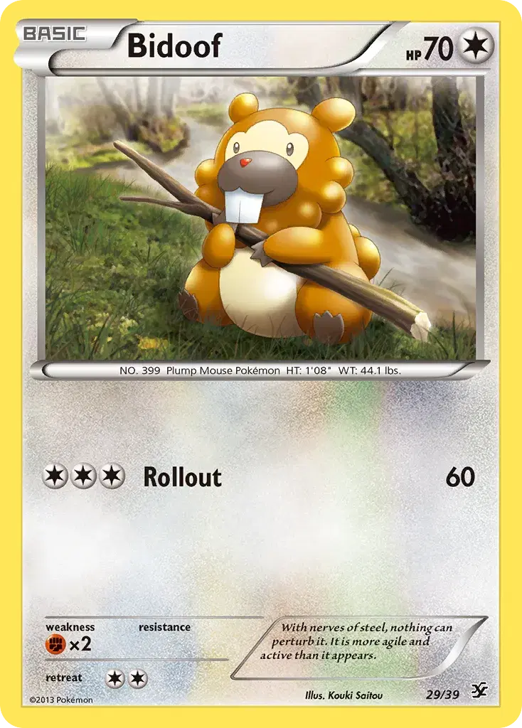 Bidoof Kalos Starter Set 29