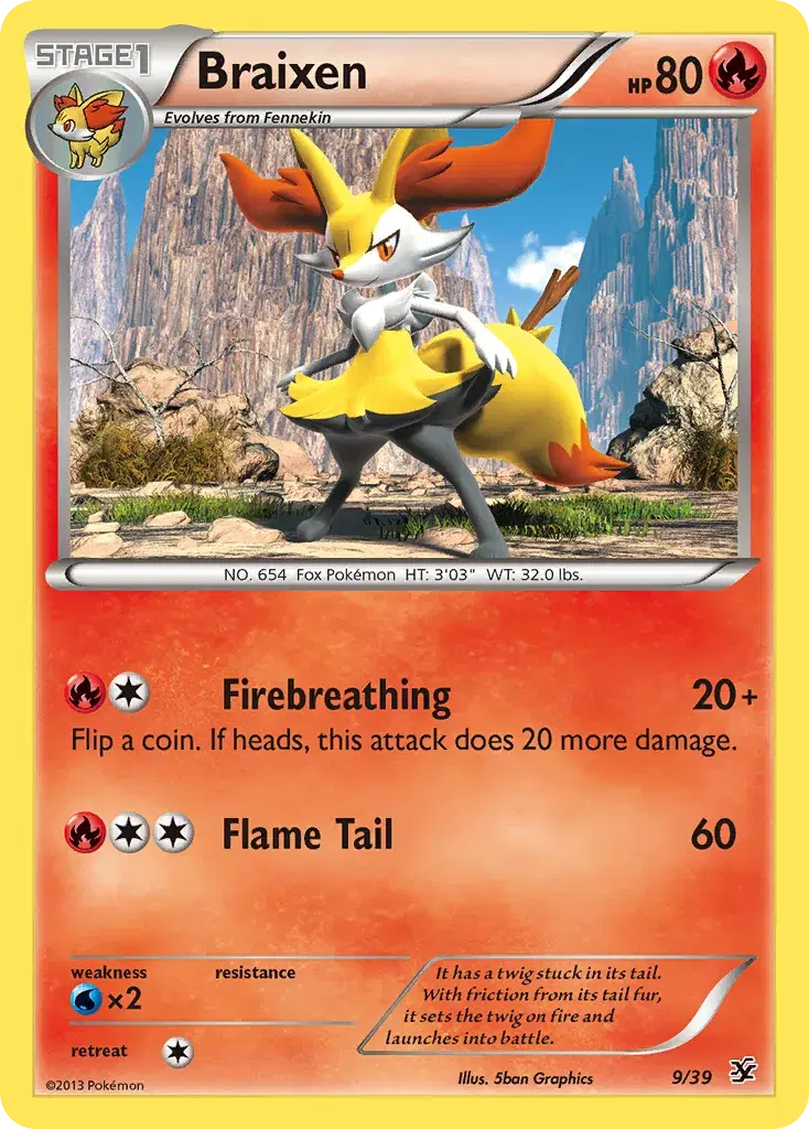 Braixen Kalos Starter Set 9