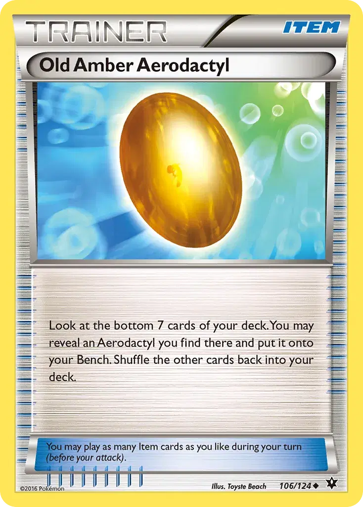 Old Amber Aerodactyl Fates Collide 106