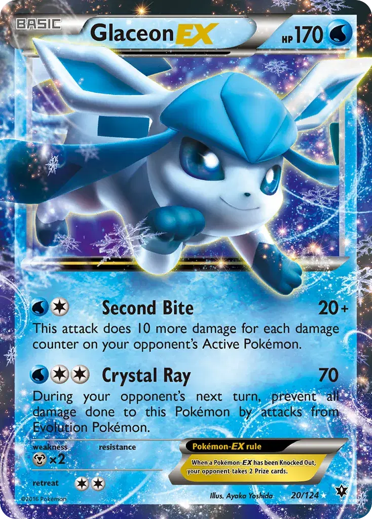 Glaceon-EX Fates Collide 20