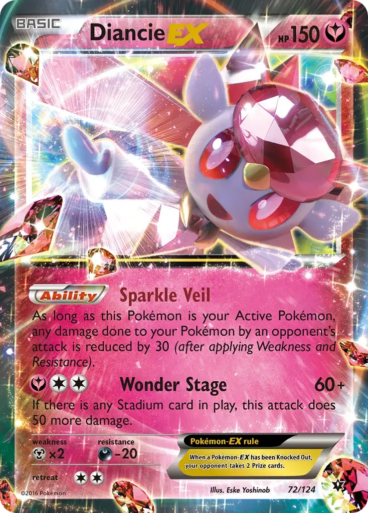 Diancie-EX Fates Collide 72
