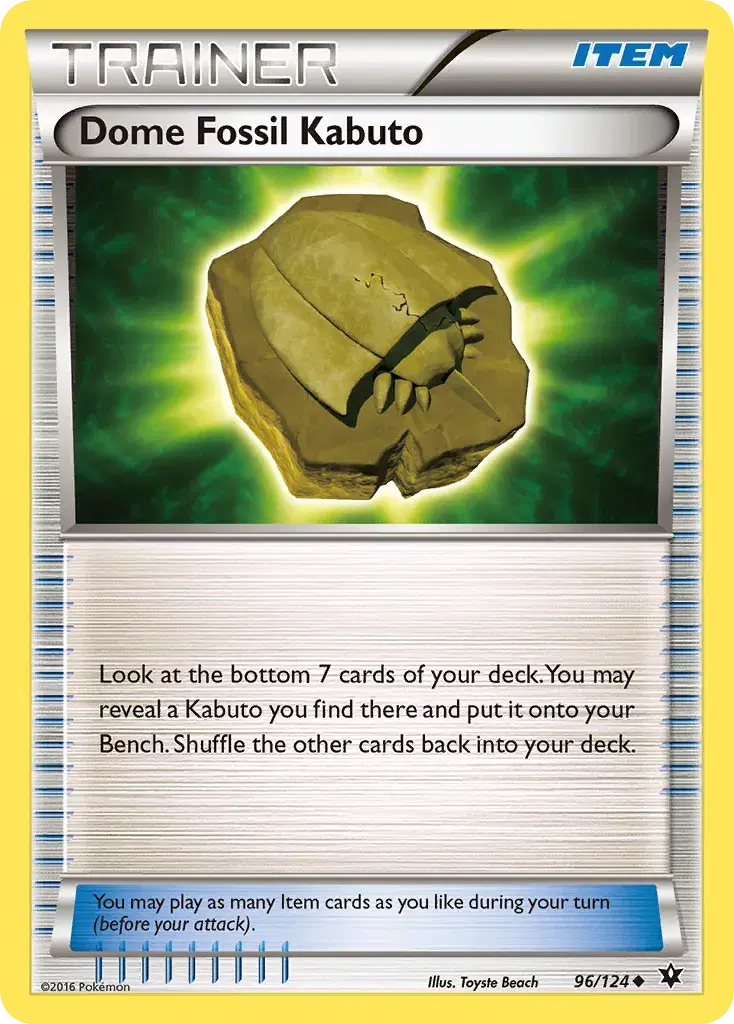 Dome Fossil Kabuto Fates Collide 96