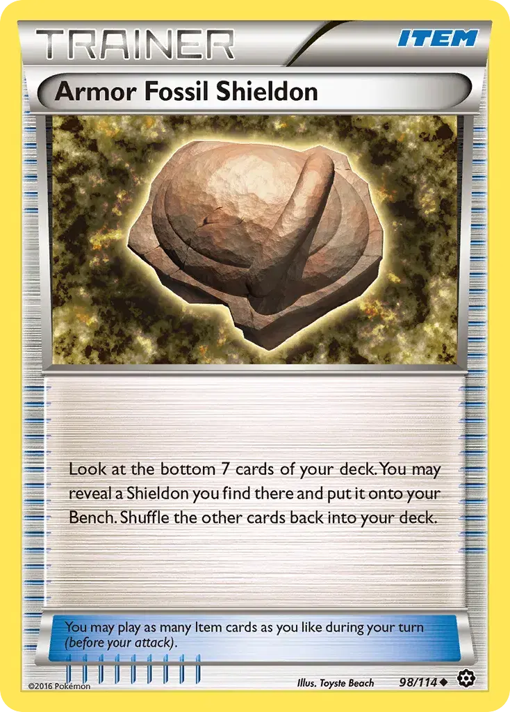 Armor Fossil Shieldon Steam Siege 98