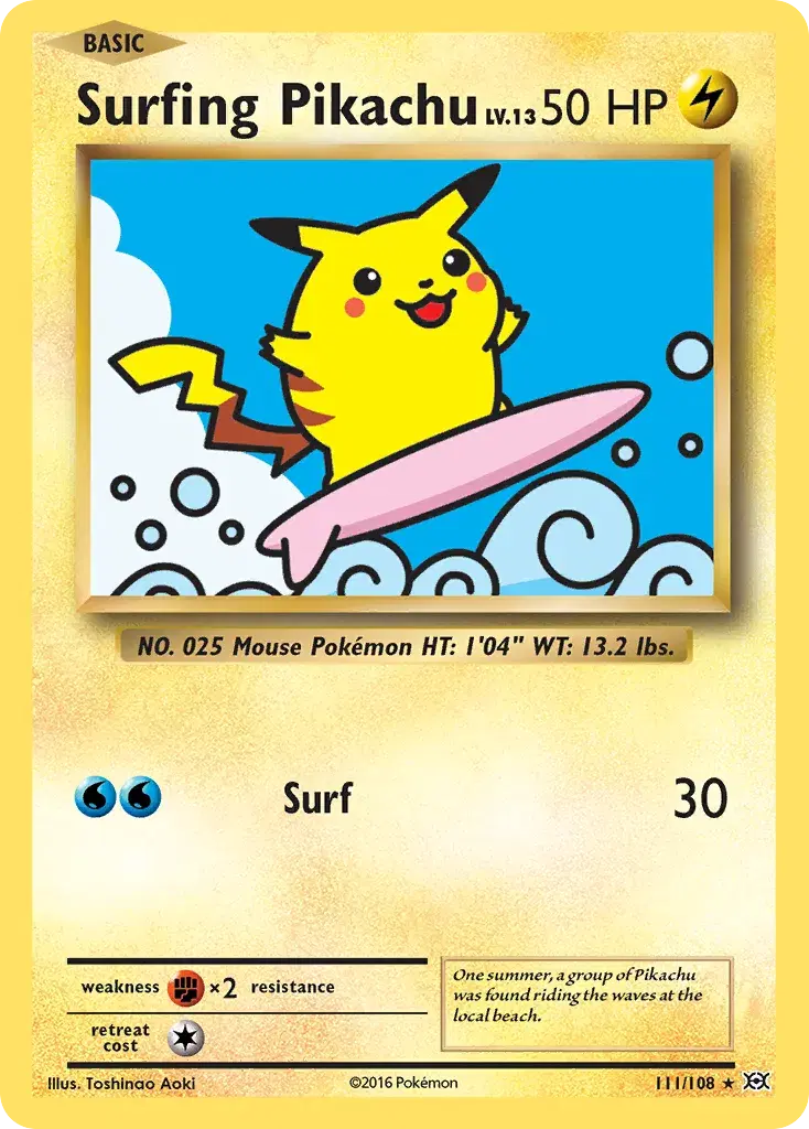 Surfing Pikachu Evolutions 111