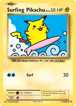 Surfing Pikachu Evolutions