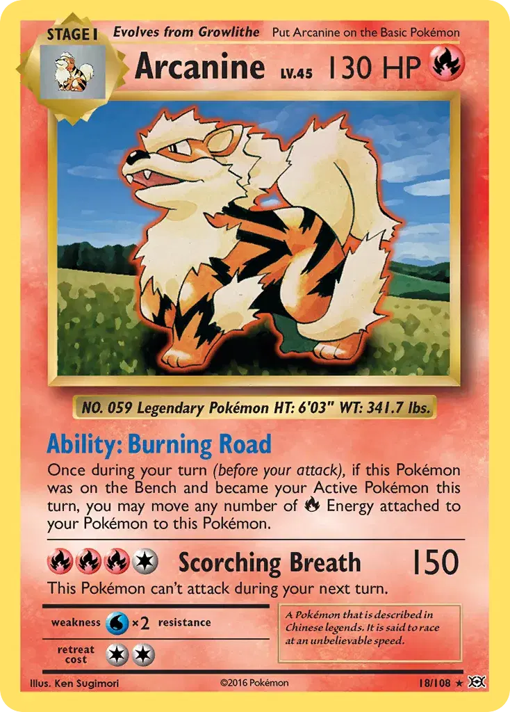 Arcanine Evolutions 18