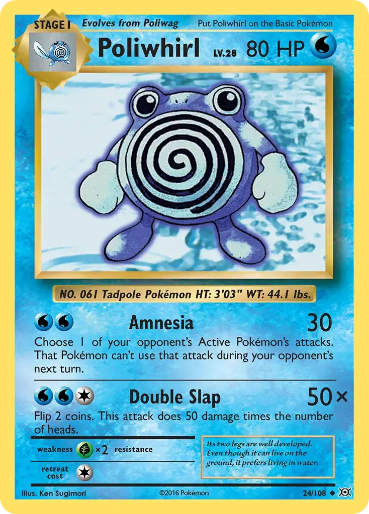 Poliwhirl Evolutions 24
