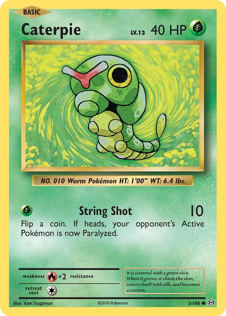 Caterpie Evolutions 3