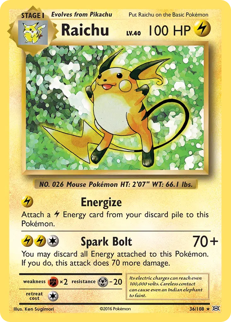 Raichu Evolutions 36