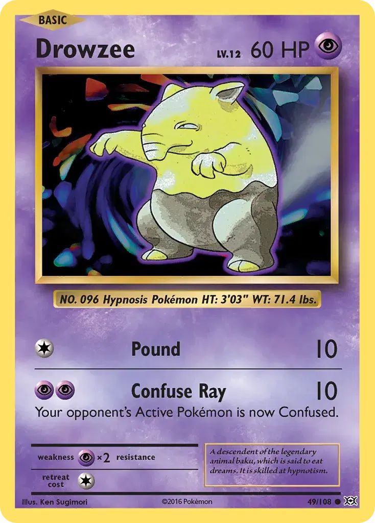 Drowzee Evolutions 49