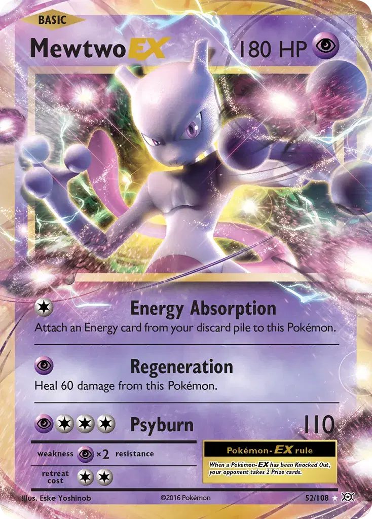 Mewtwo-EX Evolutions 52