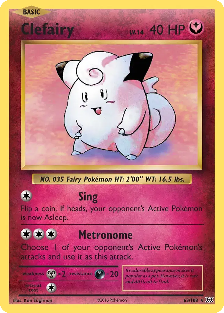 Clefairy Evolutions 63