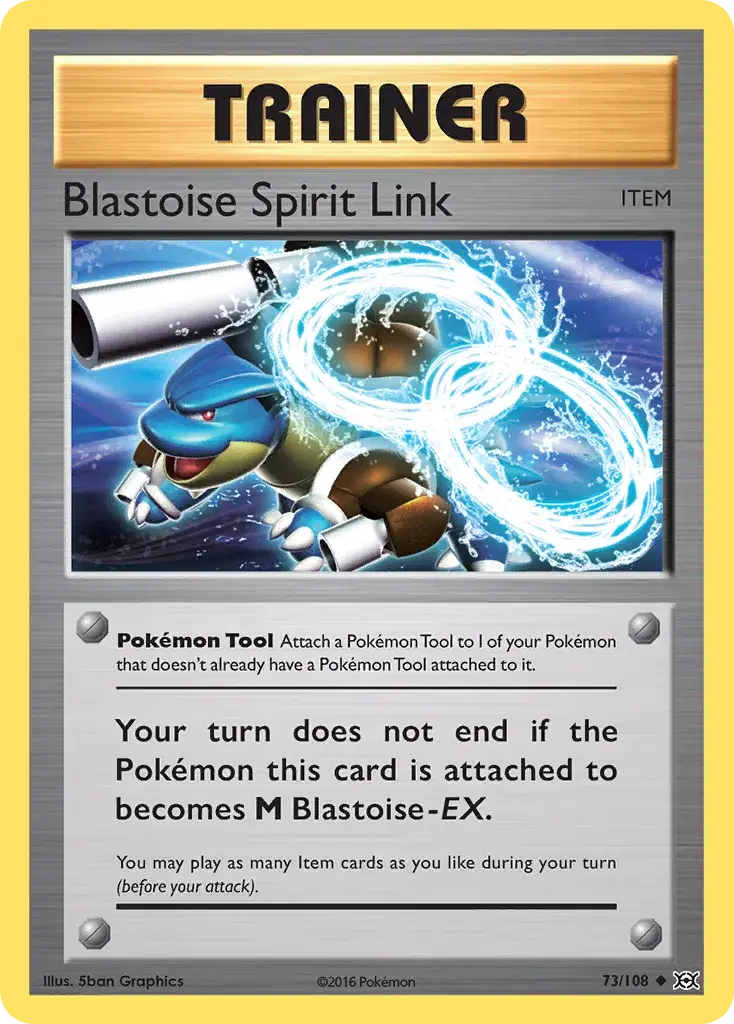 Blastoise Spirit Link Evolutions 73