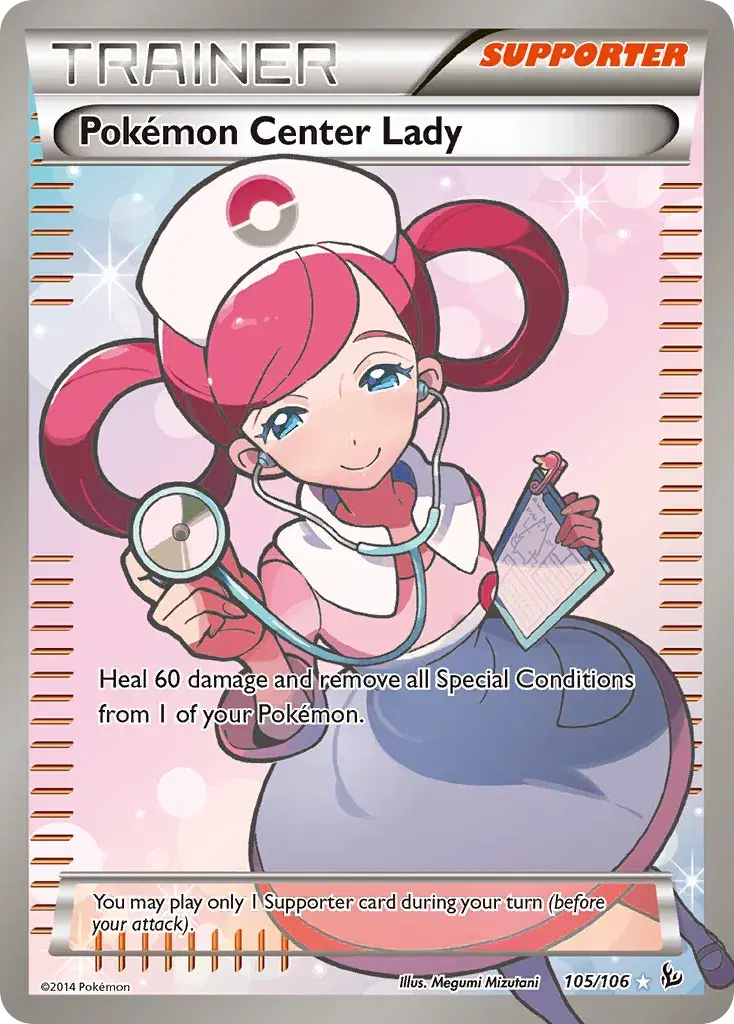 Pokémon Center Lady Flashfire 105