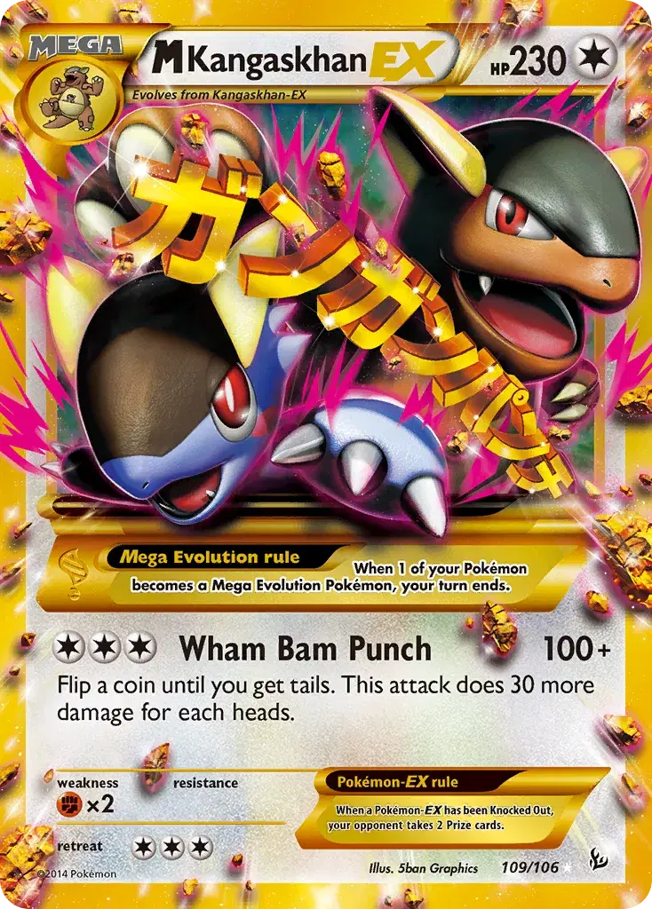 M Kangaskhan-EX Flashfire 109