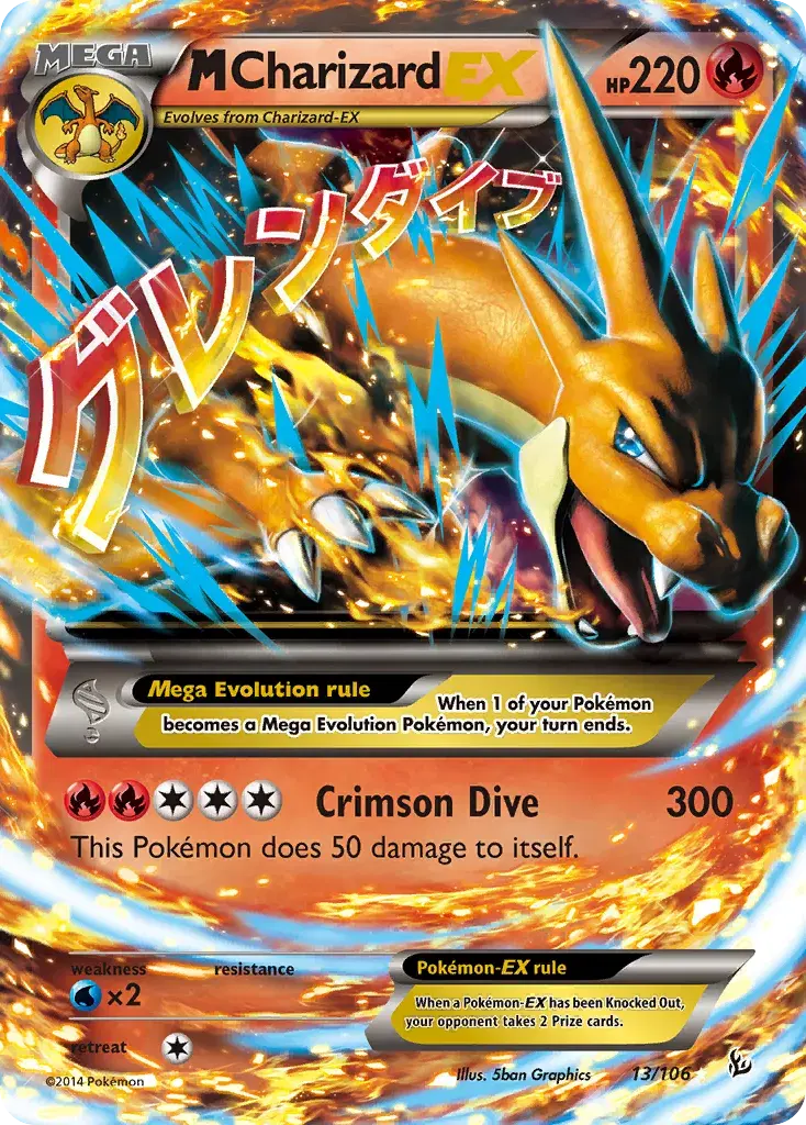 M Charizard-EX Flashfire 13