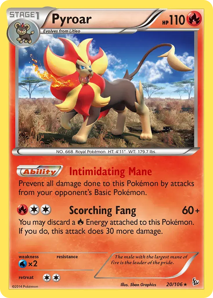 Pyroar Flashfire 20