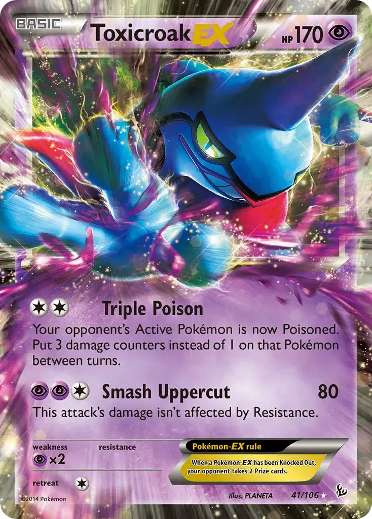 Toxicroak-EX Flashfire 41