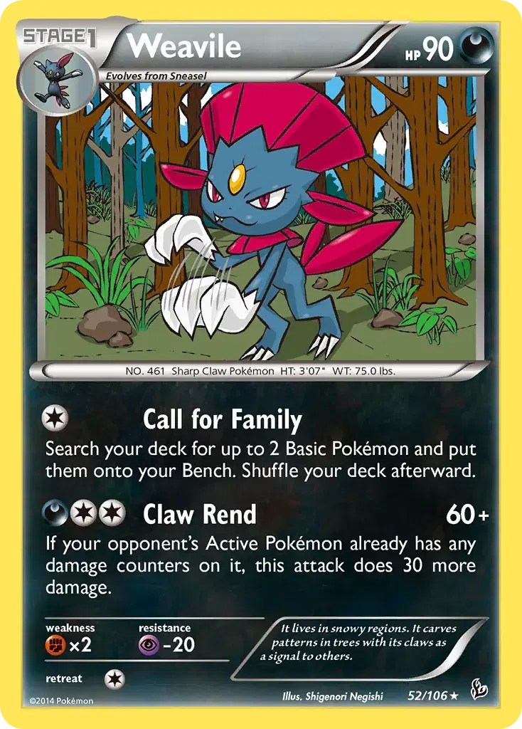 Weavile Flashfire 52