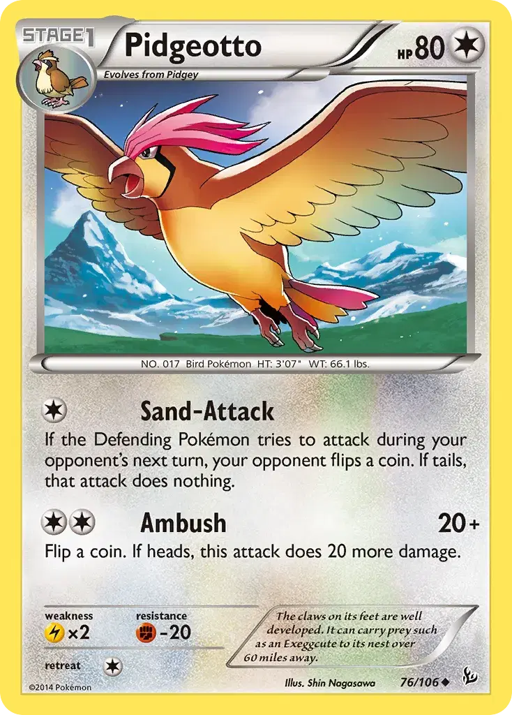 Pidgeotto Flashfire 76