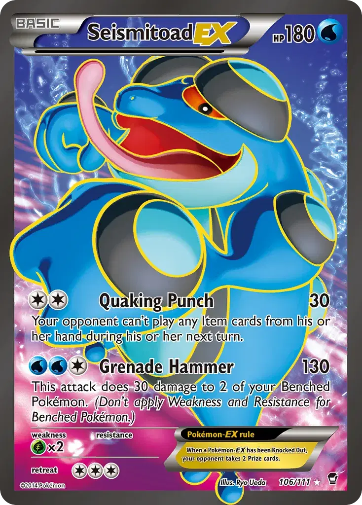 Seismitoad-EX Furious Fists 106