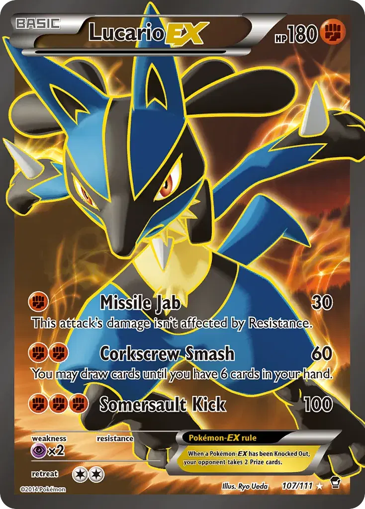 Lucario-EX Furious Fists 107