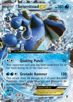 Seismitoad-EX Furious Fists