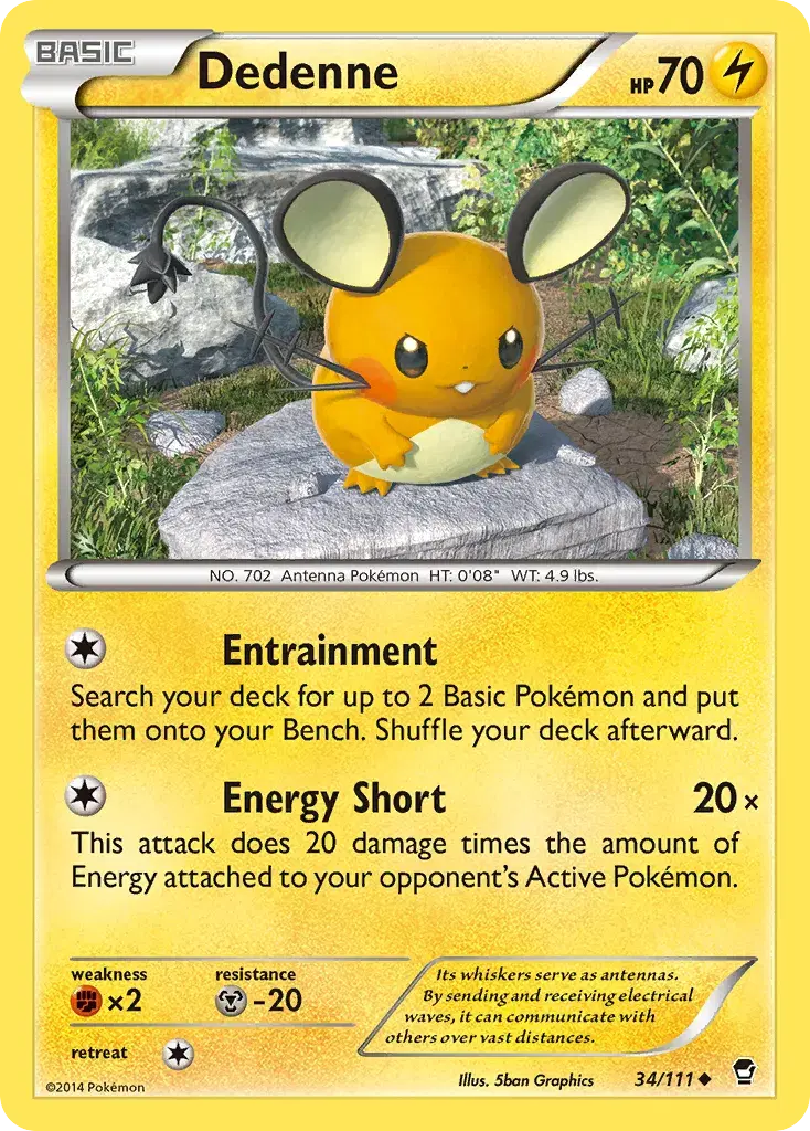 Dedenne Furious Fists 34