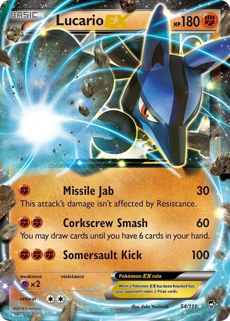 Lucario-EX Furious Fists 54