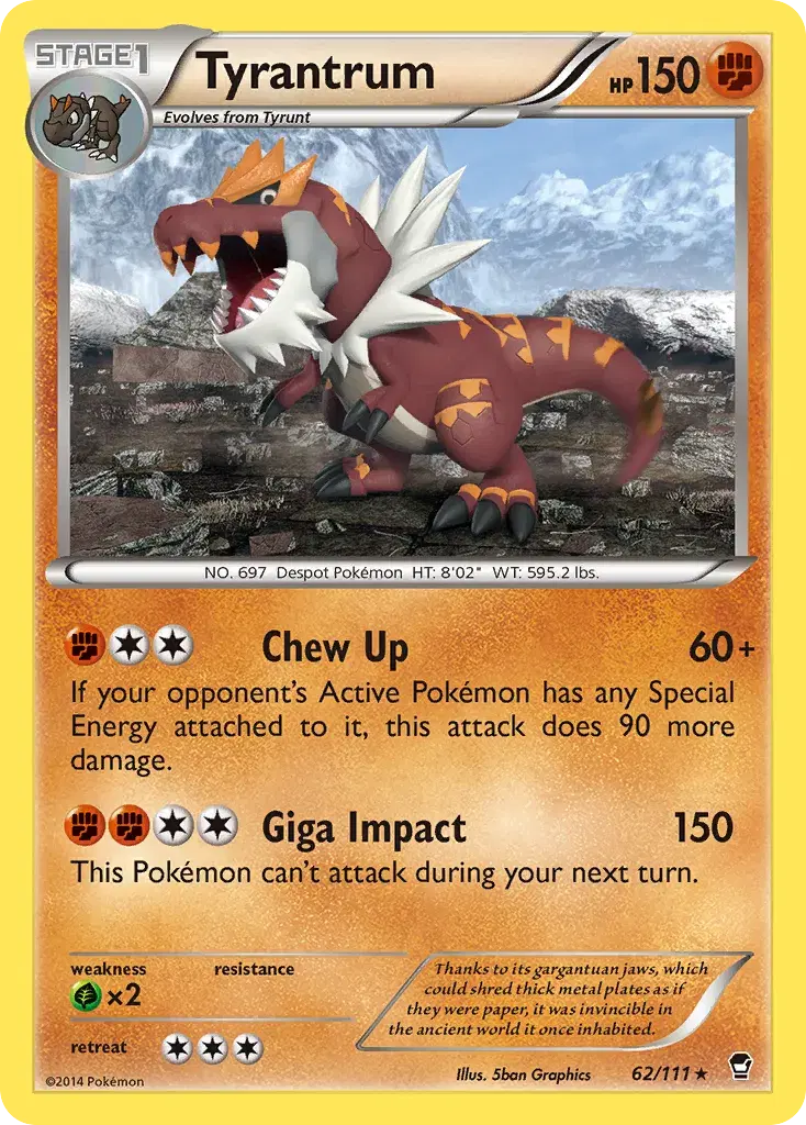 Tyrantrum Furious Fists 62