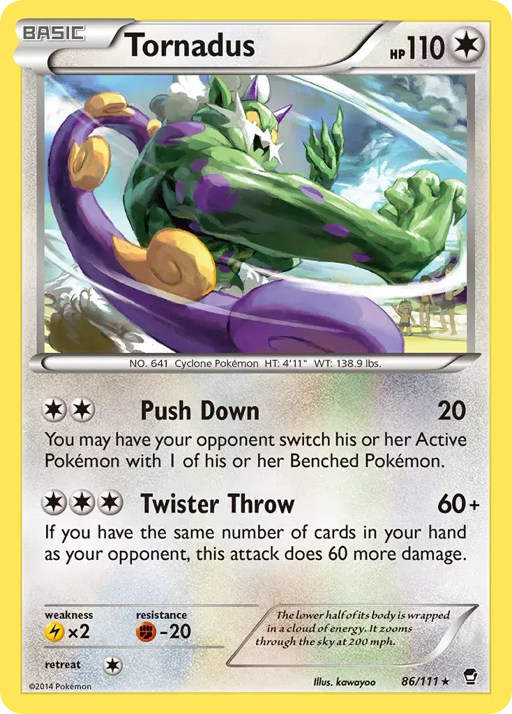 Tornadus Furious Fists 86