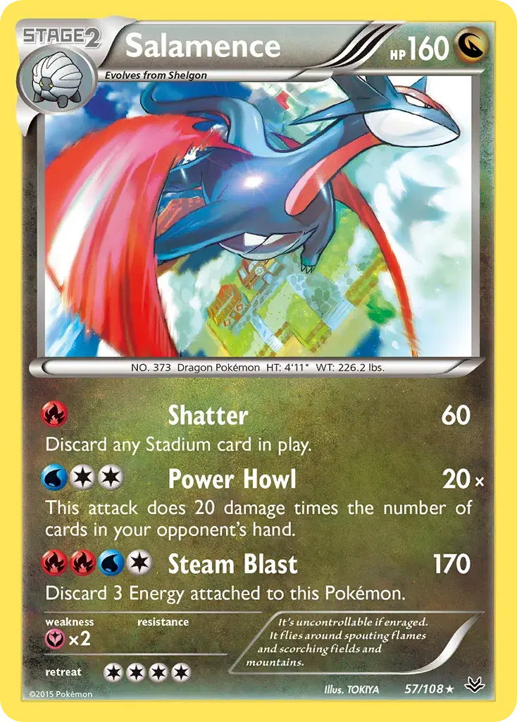 Salamence Roaring Skies 57